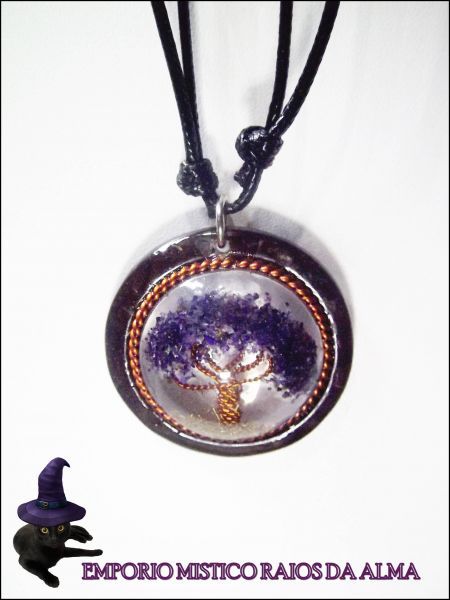 PINGENTE ORGONITE ÁRVORE DA VIDA